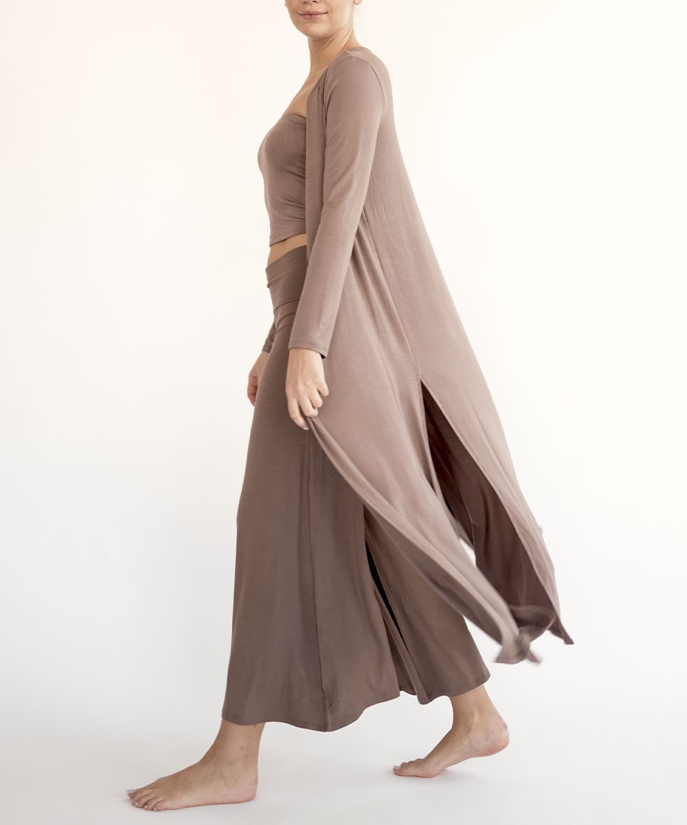 BAMBOO MAXI LONG CARDIGAN